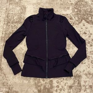Fun deep purple lululemon zip front jacket